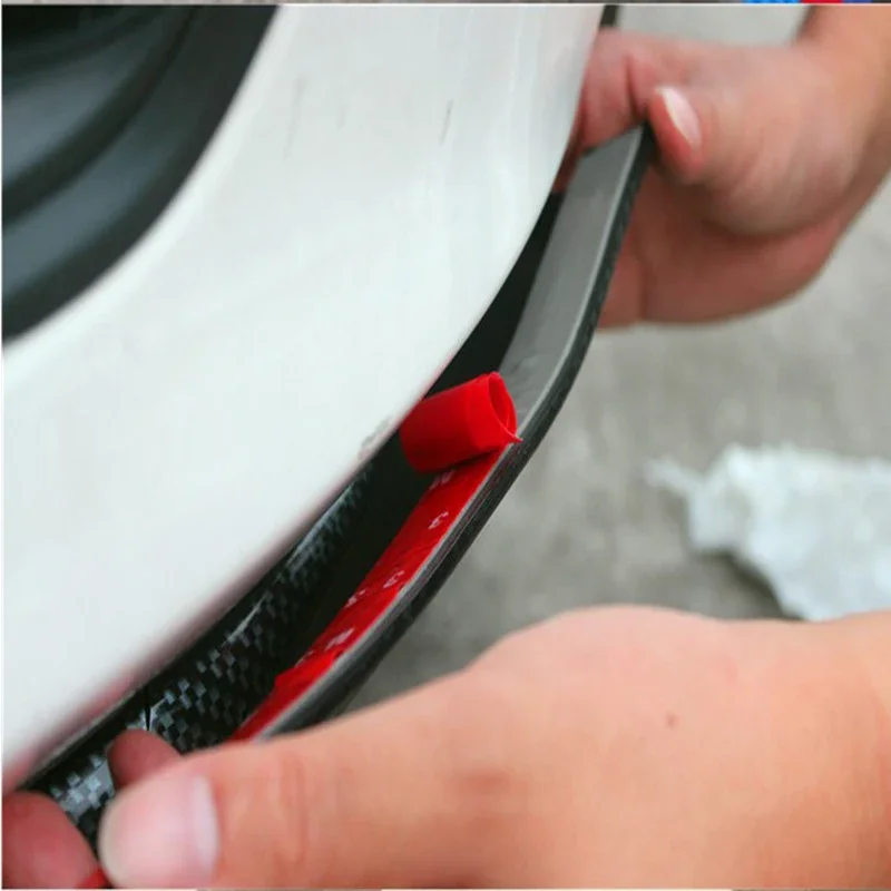 GM Front & Rear Bumper Strip Lip Scratch Protector Carbon Fibre Bumper Strip Car Side Skirt Spoiler Diffuser Body Protection