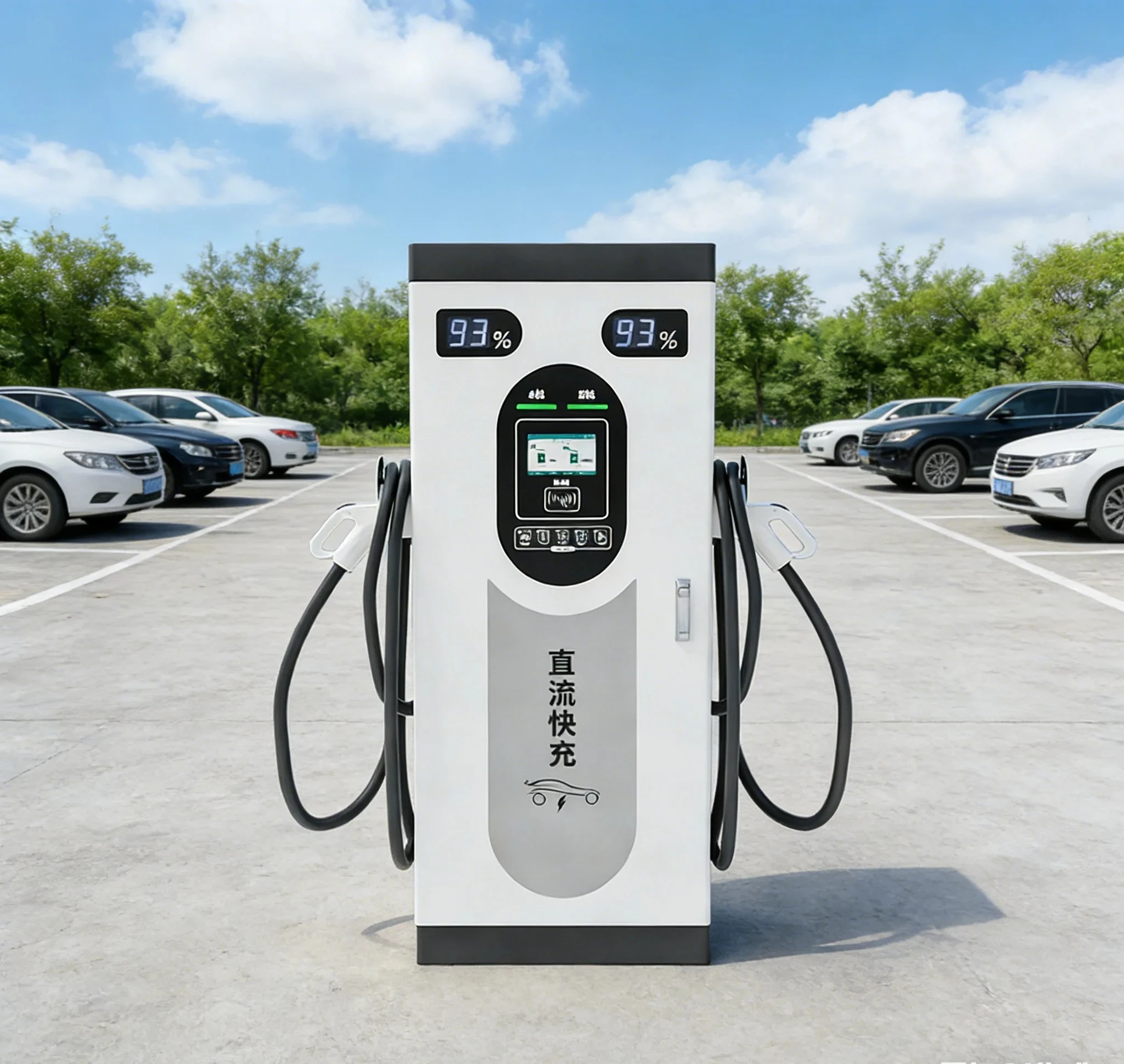 High Quality DC Fast Charger 40kW 60kW Floor Mounted EV Charging Station with CCS2 Retail Mall Supermarket Parking Customized