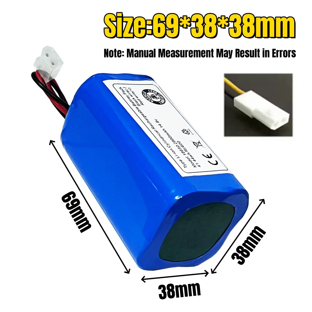 14.4V-14.8V 2800mAh 4S1P Battery RS-RT900866 CMICR18650F5 for Rowenta Tefal Explorer Serie 20 40 Robot Vacuum Cleaner