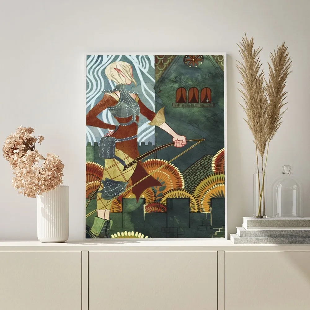 1pc Dragon Age Game Poster Wall Art Home Decor Room Decor Digital Painting Living Room Restaurant Kitchen Art