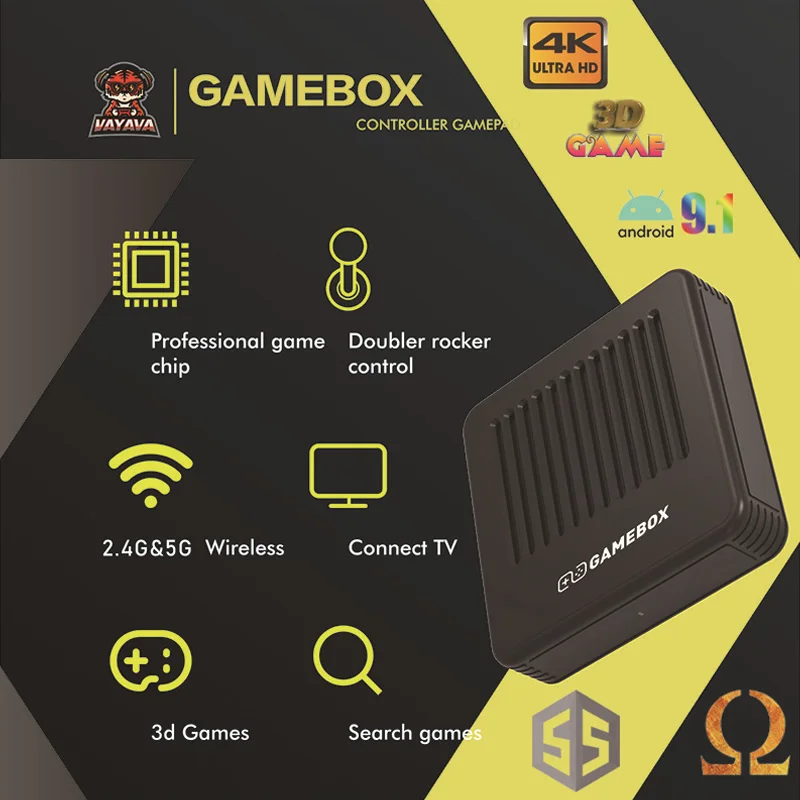Retro Video Game Console G11 Android9.0 Emuelec4.5 Dual System TV Box 905X3 Chips 4K HD Output 50Simulators 25000Games Kid Gifts