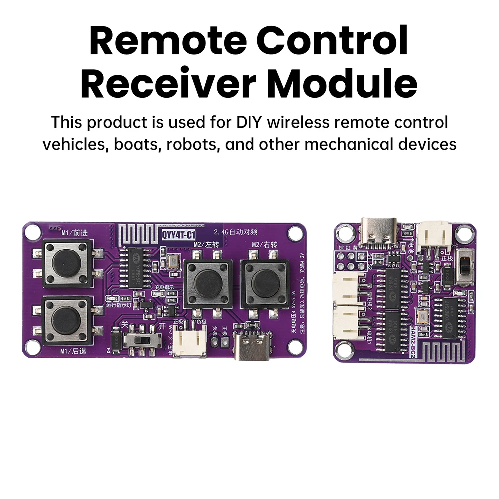 2.4G Wireless 4/8 Channel Remote Control Receiving Module Kit 8-Channel Dual-Stick RC Toy Car DIY Remote Control Transmitter Kit
