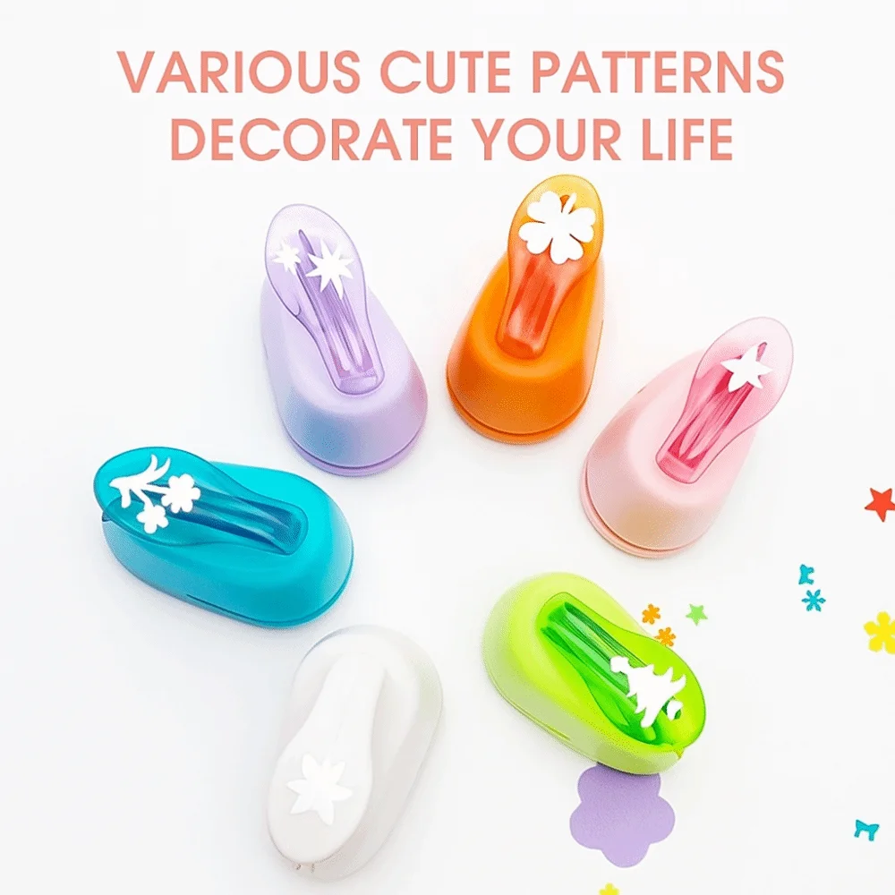 DIY الحرف الورق ثقب لكمة البلاستيك متعدد الألوان ختم شكل لكمة توفير العمالة ثقب لكمة المزخرف #2