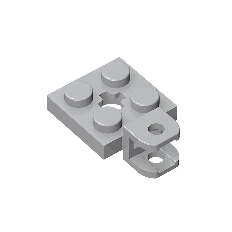 10Pcs BZB MOC 63082 Plate Modified 2 x 2 with Towball Socket  Assembly Building Blocks Parts Compatible Accessories Kids Toys