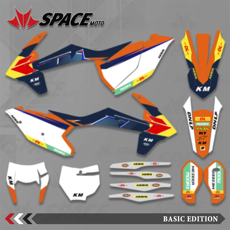 SPACE For KTM 125 250 300 350 450 500 SX SXF EXC EXCF XCW XCF 2011-2023 Graphics Decals Stickers Kit Motorcycle Background