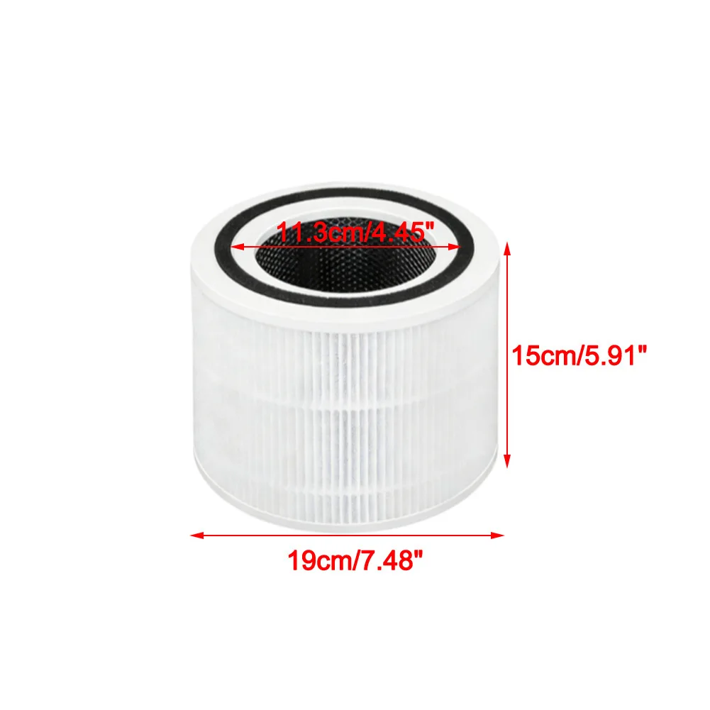 Suitable for Levoit Core 300/300S air purifier filter cartridge accessories, high-efficiency activated carbon filter mesh view 6