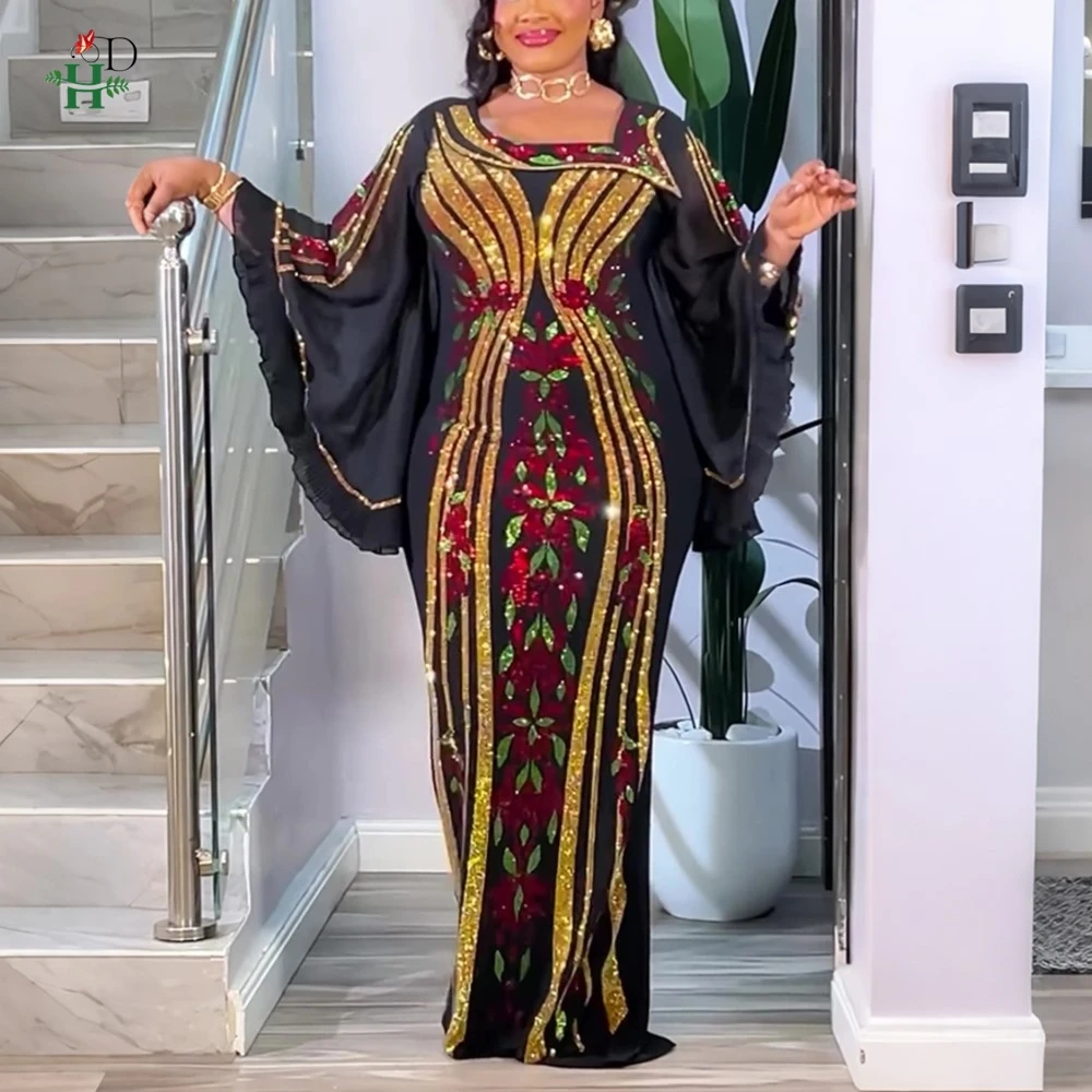 Vêtements de luxe turcs pour femmes, robes africaines en solde, robes africaines pour femme, diamant, vêtement africain femme luxe