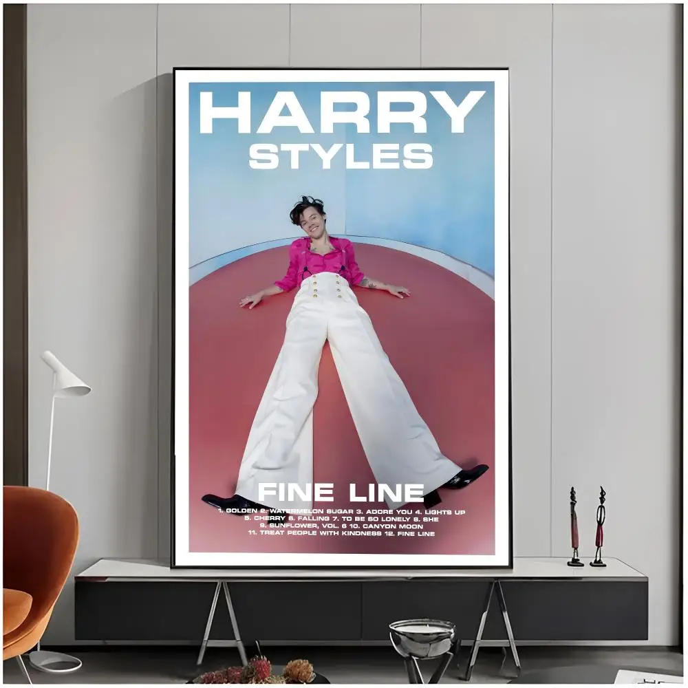 Charismatic Pop Star H-Harry Styles Poster Living Room Bedroom Decorative Print Unframed Decor