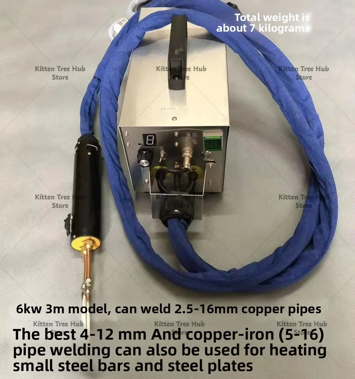 Handheld high frequency induction heating machine, copper pipe welding, aluminum pipe iron pipe