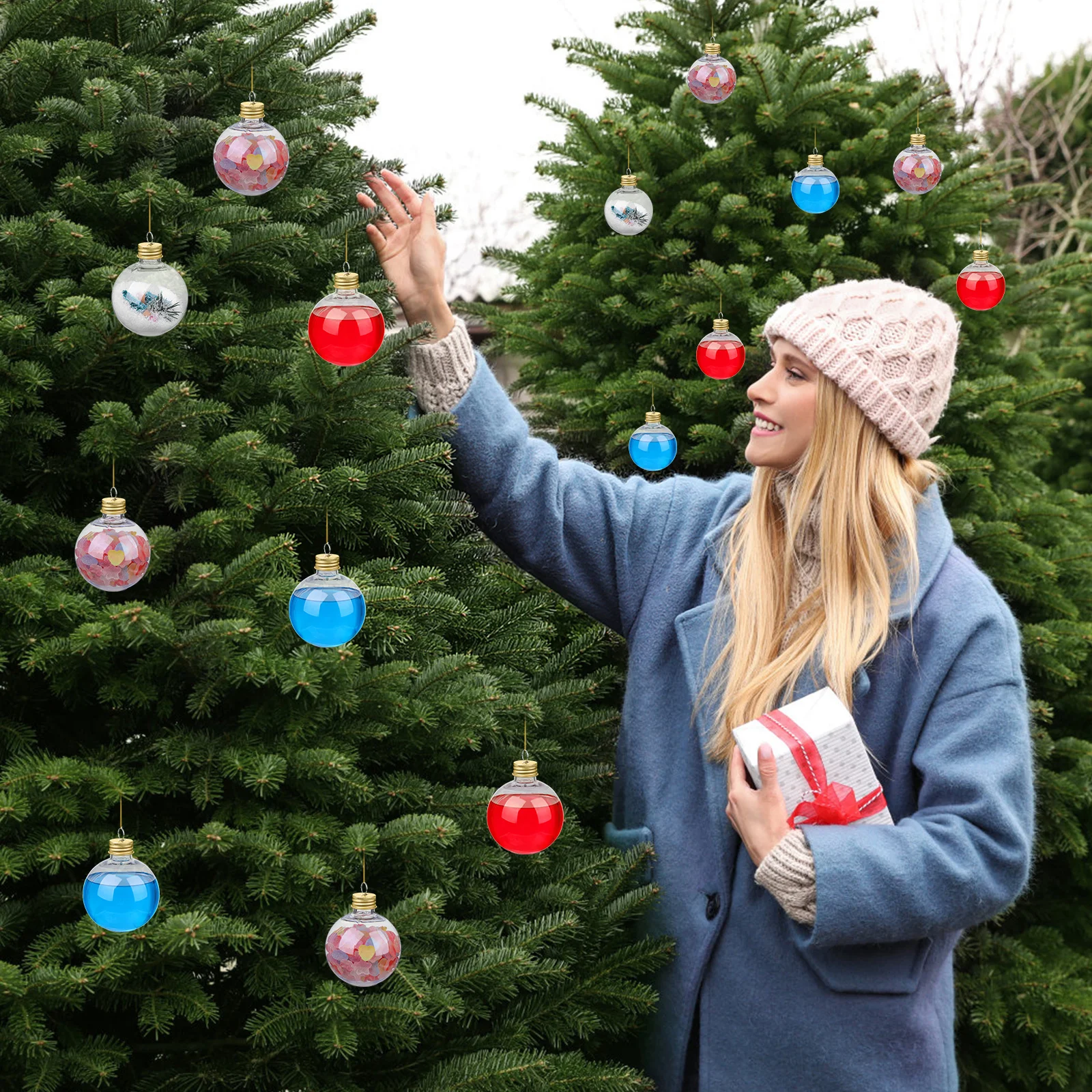 

10Pcs Transparent Juice Bottles Robust Material Sturdy for Long Lasting Use Milk Yogurt Storage Bulb Shaped Bottle