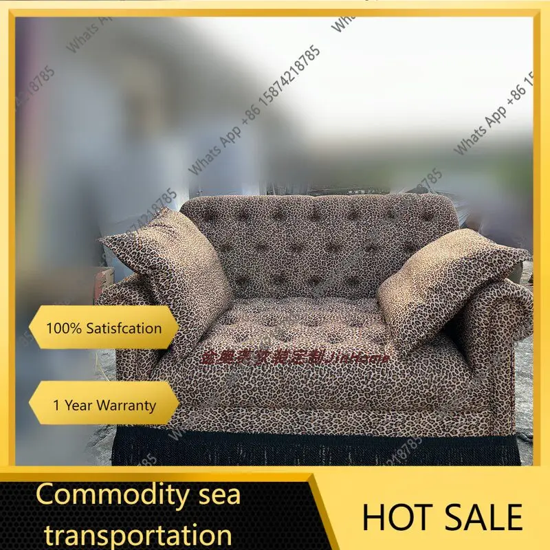 65 N American retro fringed foreign style French medieval homestay hotel studio multi-person sofa