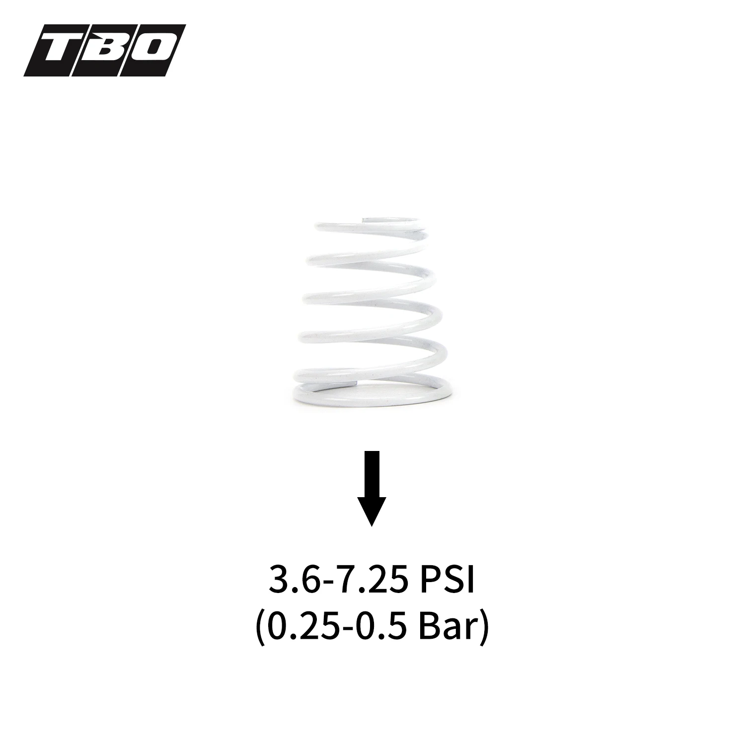 Sprężyna siłownika TBO Turbo Wastegate 0,25-0,5/0,4-0,7/0,6-1,0/0,9-1,3/1,2-1,7 bar