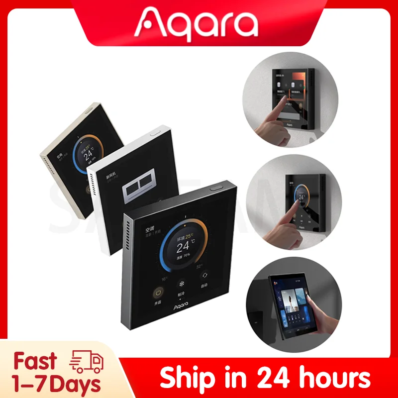 Aqara smart thermostat S3 Air conditioner temperature control LCD fan coil switch controller Panel Voice Control for Aqara App