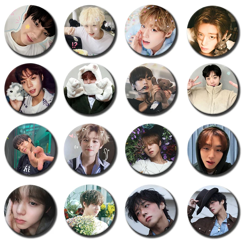 58mm Kpop P-Park J-Jihoon Aesthetic Soft Button Pin Weak Hero Brooches Badge Bag Accessories Jewelry Fans Collect Friends Gifts