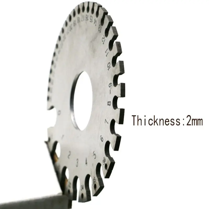 Stainless Steel Round Wire Gauge Thickness Measuring Sheet Diameter Metal Machinist Measurement Plate Ruler American