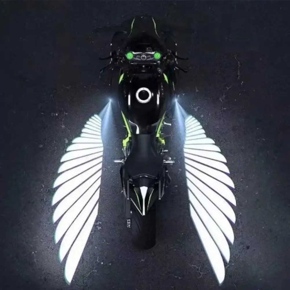 

1 Pair Motorcycle Angel Wings Welcome Light LED Underbody Light Projector Decorative Atmosphere Light Accessories