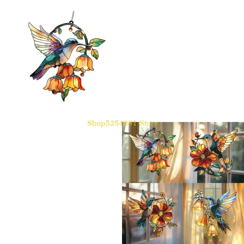 AXYC Elegant Hummingbird Sun Catcher Creating Artistic Atmospheres In Bedroom