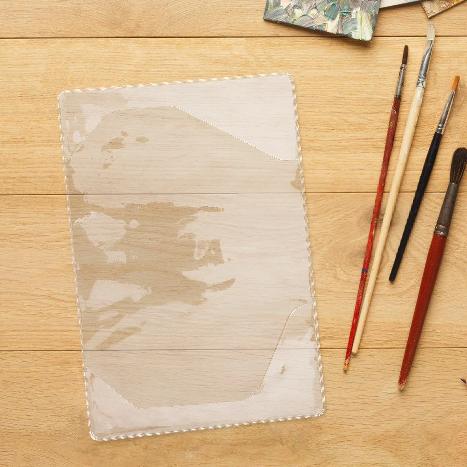 A6 ปกใส PVC แข็งแรงทนทาน สำหรับสมุดแพลนเนอร์ สมุดโน้ต สมุดภาพ ป้องกันรอยขีดข่วน ใช้ได้ที่โรงเรียน สำนักงาน และบ้าน เติมกระดาษได้