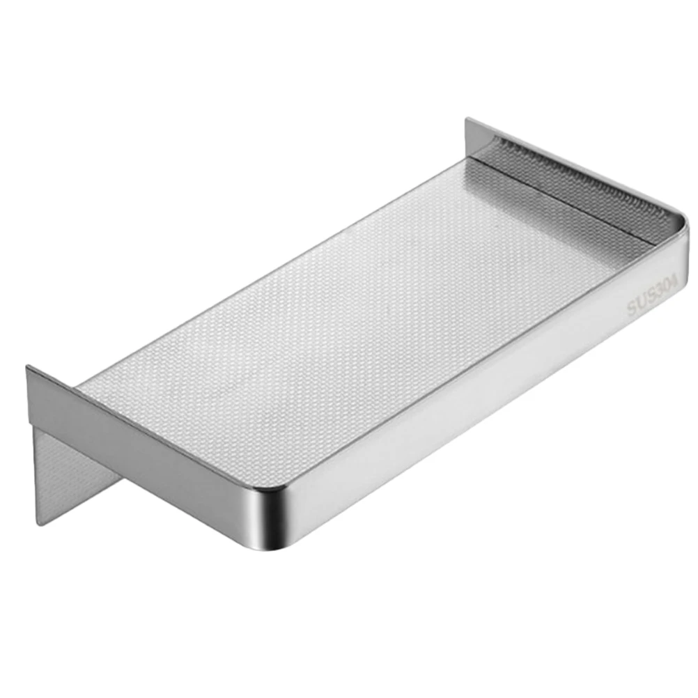 

Handboard Box Mobile Phone Holder Stainless Steel Bathroom Cell Stand Shelf Mounted Punch Free Design Storage