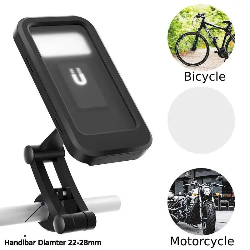 Soporte de teléfono móvil para motocicleta, accesorio Universal para navegación GPS, giratorio de 360 °, ajustable