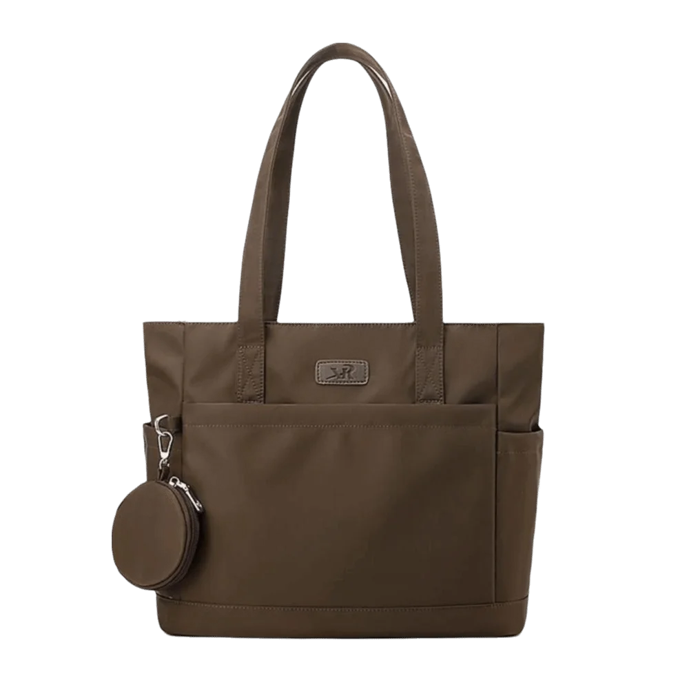 

Versatile Nylon Cloth Shoulder Bag Solid Color Large Capacity Canvas Tote Bag Japanese Style Simple Commuting Handbag Travel