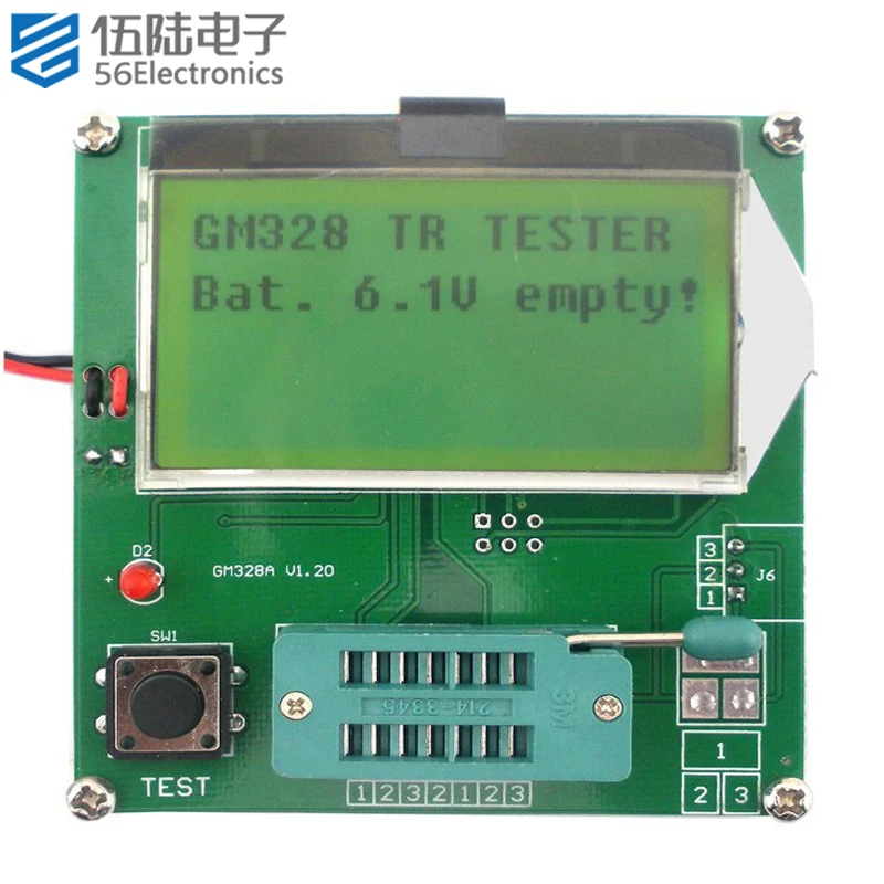 Transistor Tester Patch Graphic Version Finished Product  Assembled Electronic Measurement Instrument