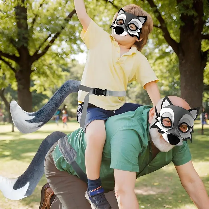 

Костюм волка, забавный комплект для косплея с животными, реалистичный костюм серого волка, комплект для детей и взрослых, косплей, сценическое представление, Хэллоуин