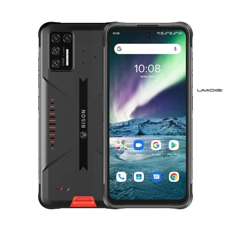 Новейший дизайн UMIDIGI BISON GT Android 10 Helio G95 8 ГБ 128 Гб OTG NFC 64 мп 5150 мАч