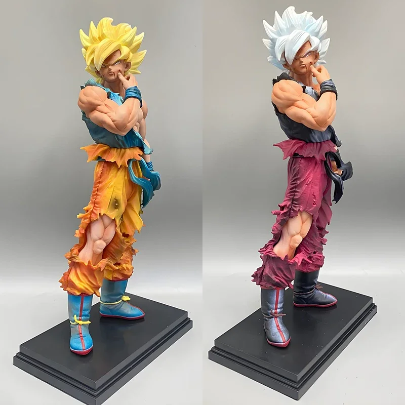 

32cm Dragon Ball Face Sculpting First Super Saiyan Goku Anime Action Figure Static Statue Collect Model Desktop Decor Gift Toy