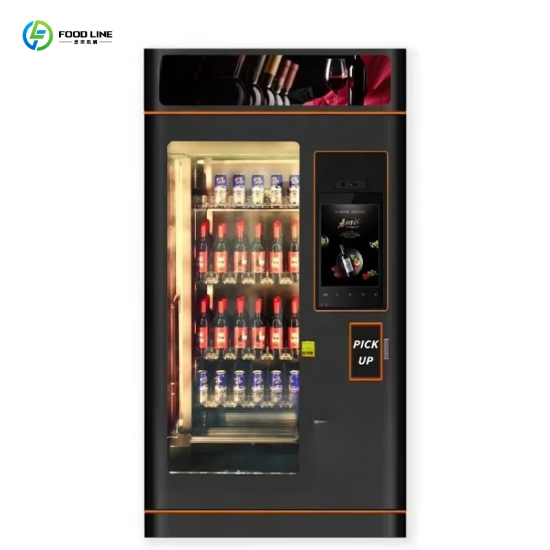 2026 New Refrigerated Vending Machine Touch Screen with Elevator for Beer Sparkling Water Arena Customized