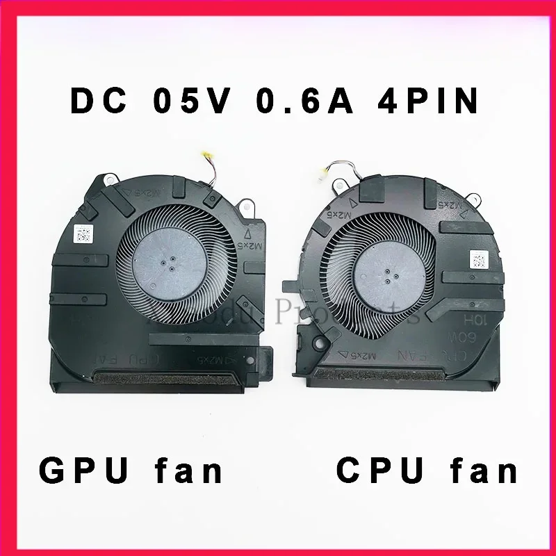 Imagem -01 - Ventilador de Refrigeração para hp Pavilion Cpu Gpu 60w 80w 5v 6a 4pin Pn-q263 16-d 15-d0111tx Novo ventilador de refrigeracao para hp pavilion cpu gpu 60w 80w 5v 6a 4pin pn q263 16 d 15 d0111tx novo 01