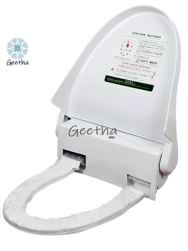 

Интеллектуальный автоматический сменный чехол на сиденье унитаза, вращающаяся накладка, одноразовая подушка для сиденья, пленка, бытовой электрический подогрев, кольцо на сиденье