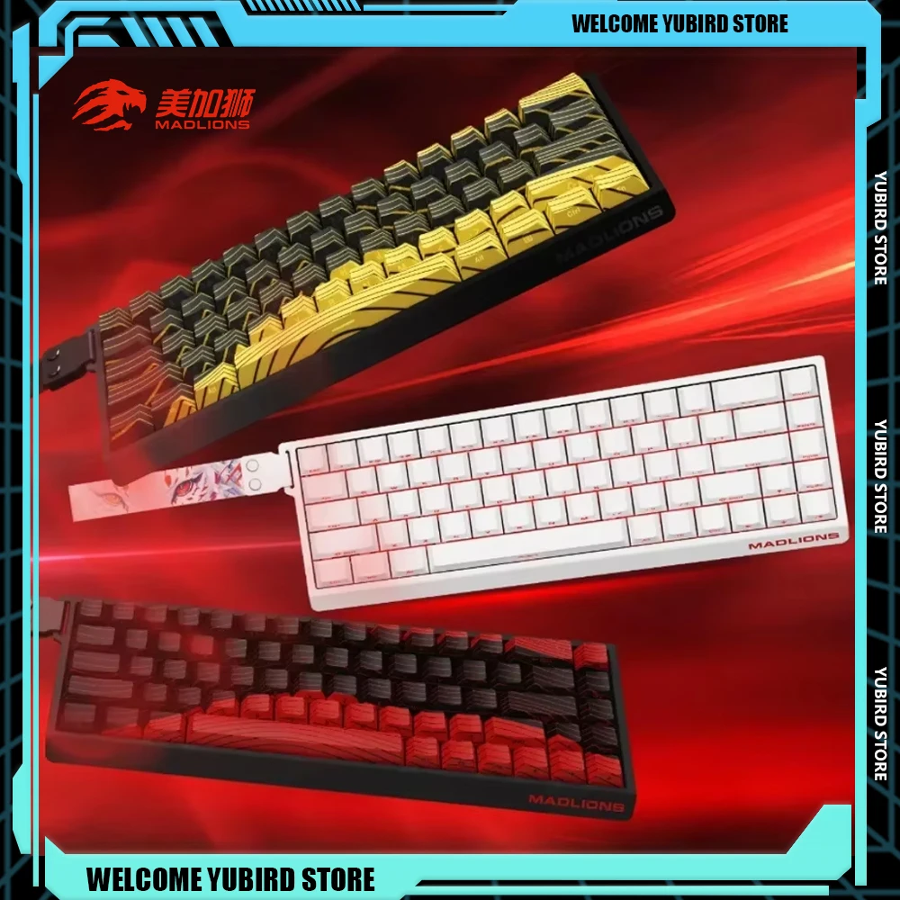 Madcatz VGN VXE FGG MADLIONS Mad6068HE Magnetic Hot Swap Mechanical Keyboards 8K Polling Rate Customize E-sports Gaming Keyboard