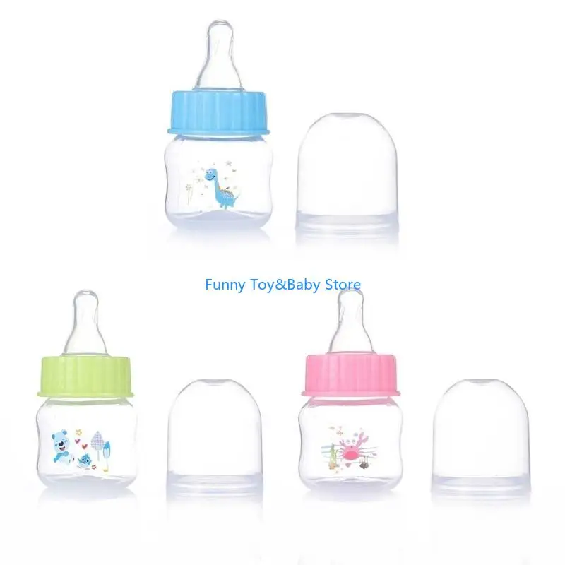 

Baby Bottle Portable Baby Nursing Bottle 1.7oz Wide Neck Natural Flowing Easy to Clean Milk Bottle for Infant Pet Dog C90B
