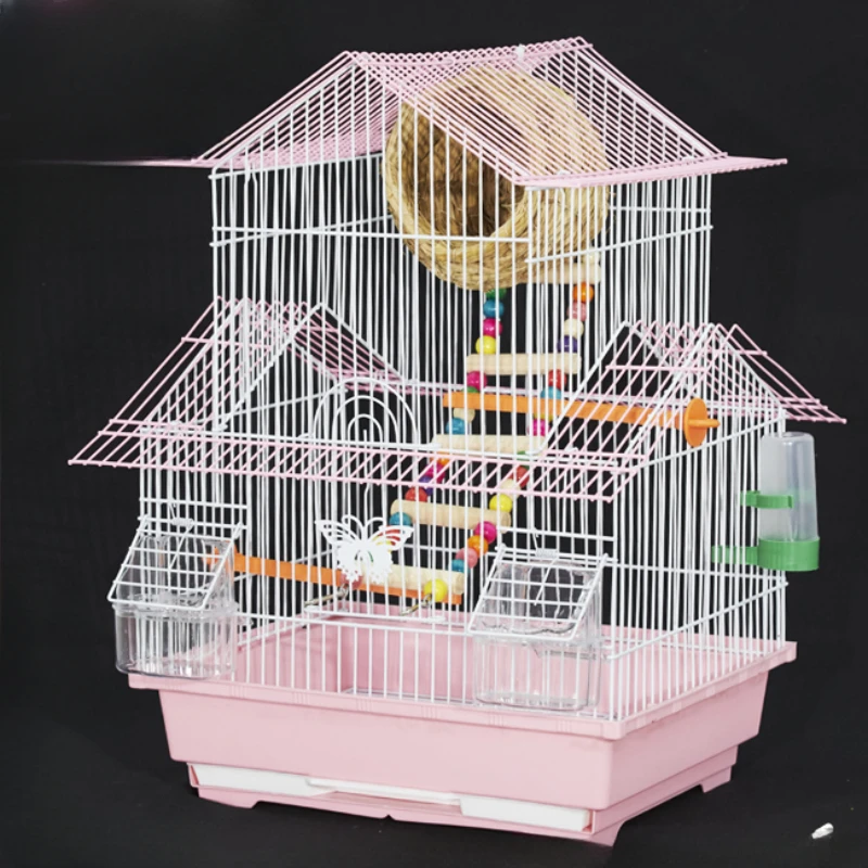 Stand Feeder Bird Cages Accessories Backpack Garden House Bird Cages Decoration Portable Gabbia Pappagallo Bird Supplies RR50BN