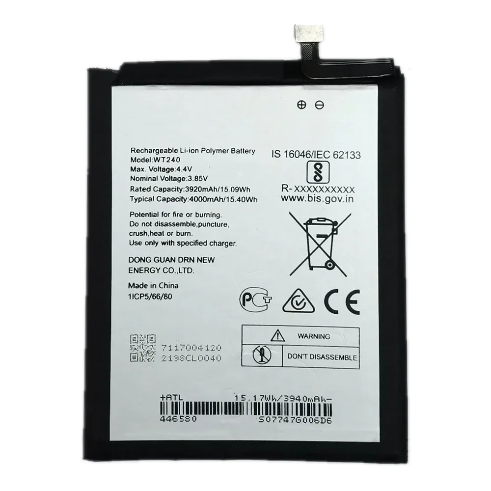 4000mAh WT240 Original Phone Battery For Nokia 3.2 2.3 TA-1211 TA-1214 TA-1206 TA-1209 TA-1156 TA 1159 1164 Battery Bateria