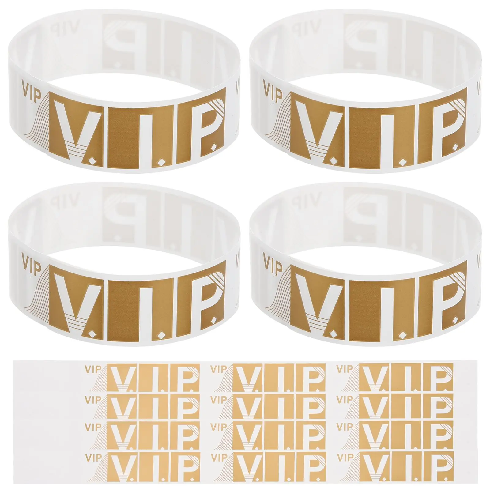 200Pcs VIP Wristbands Wrist Bands Arm Bands Party Wristbands Bracelet for Events Concerts Fairs Festivals Party VIP Wristbands