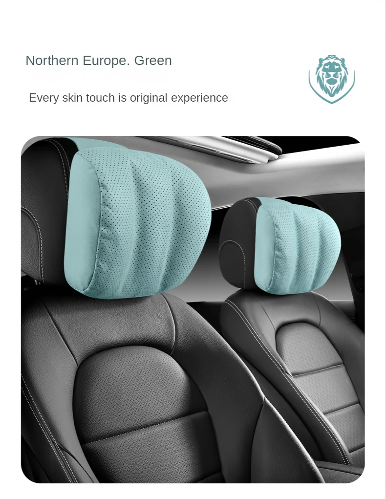 Auto-Kopfstütze Nackenkissen Memory-Schaum-Kissen Kopfstütze Nackenstütze Weich Universal für Autos Reisen Alle Jahreszeiten – Detail 5