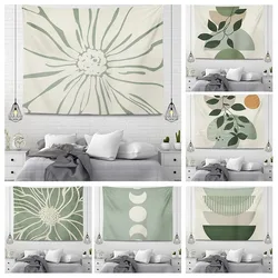 Plant wall pattern tapestry bohemian background cloth autumn simple home decoration bedroom hanging cloth