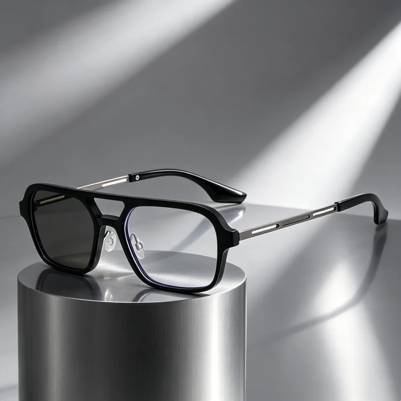 Elegant Double Bridge Photochromic Glasses Men Women Retro Vintage Reading Glasses Trending Outdoor Anti-UV Presbyopipa +1.0+4.0