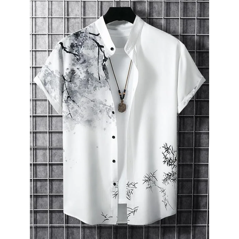 

Striped Print Set Ultra Slim Fit Large Size Men's Top Unbranded Non Deformable Seven Sleeve Women's Clothing Spring Season