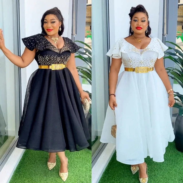 Ankara long gown styles for plus size ladies best sale