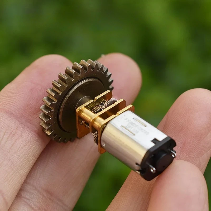 

Micro N20 Full Metal Gearbox Gear Reducer Motor DC 5V 6V 68RPM Slow Speed Big 28 Teeth Gear Wheel for Electric Lock