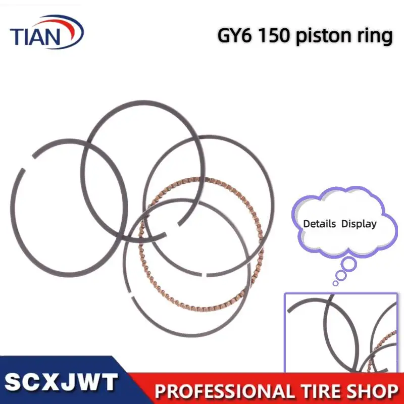Motorcycle Piston Kit Cylinder Kit Piston Ring for GY6-150 150 CC STD Refitted Enlarged Gasket Kit Set