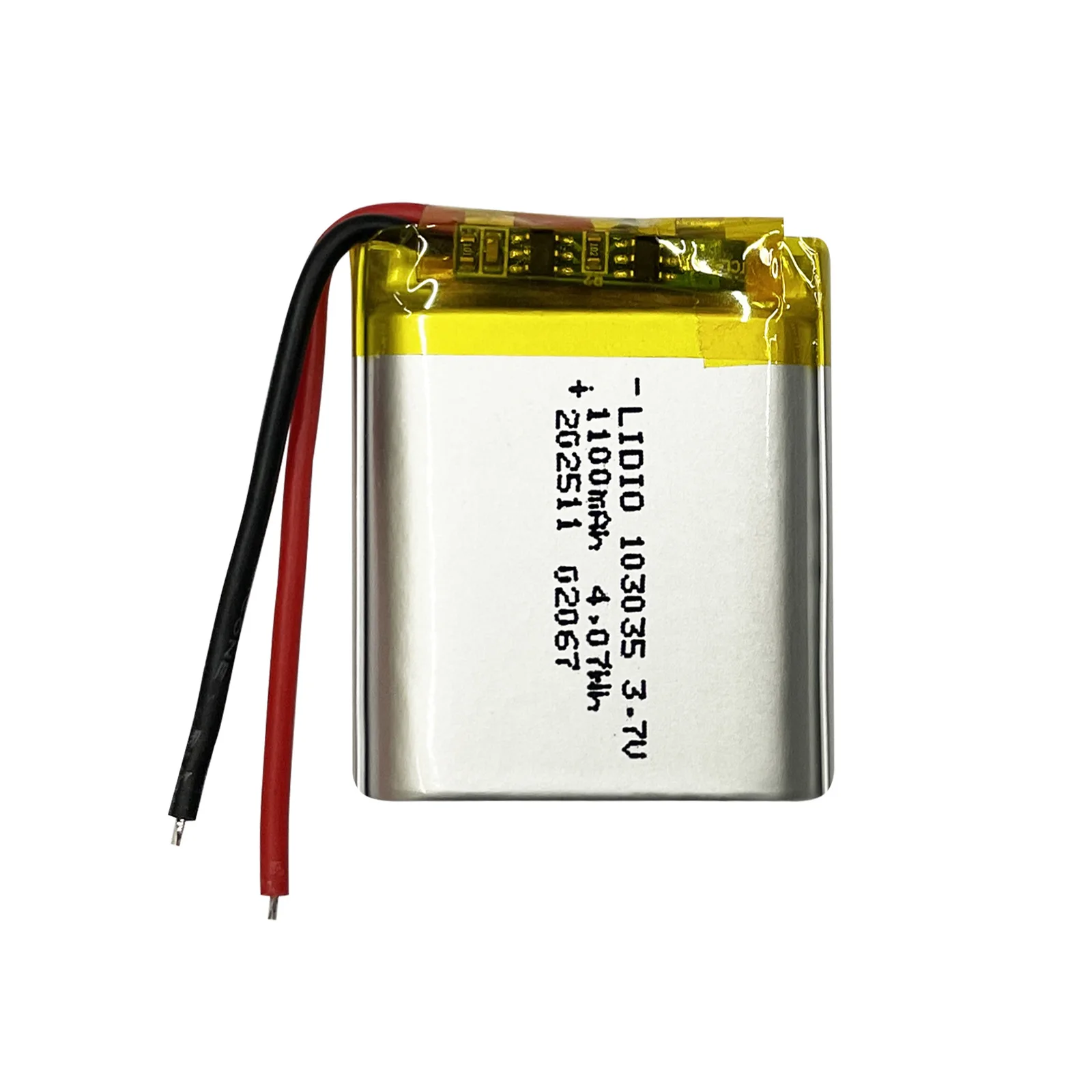 3.7V 1100mAh Battery 103035 Lipo Polymer Lithium Ion Rechargeable Batteries for Bluetooth Mouse Doorbell LED Light