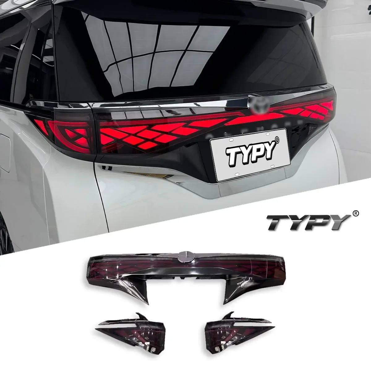 

Автомобиль для Toyota серии 40, обновленный светодиодный задний фонарь Alphard Vellfire, модифицированный новый динамический указатель поворота DRL, автоаксессуары 2024