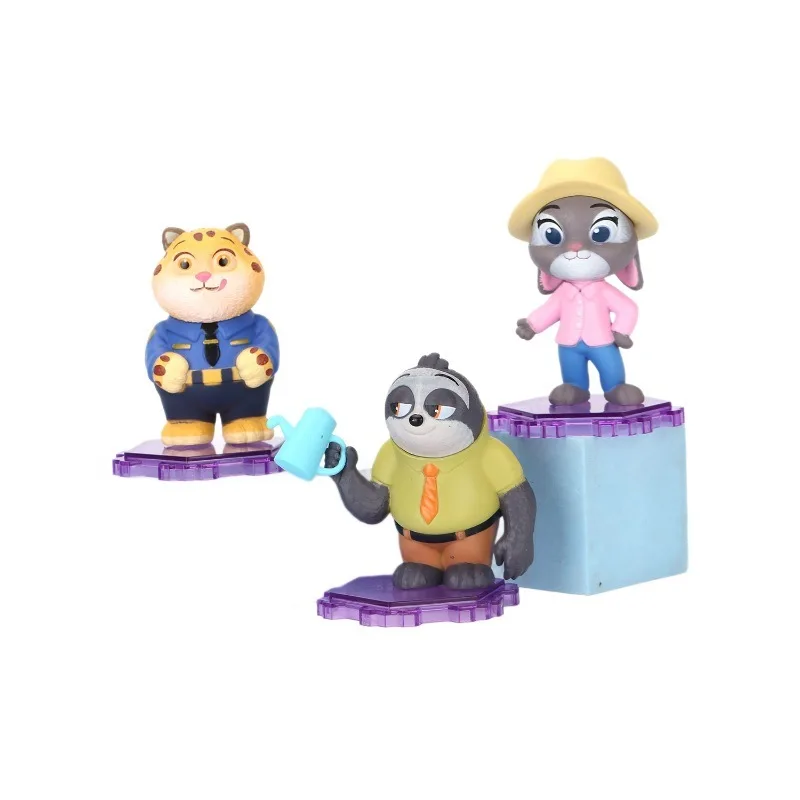 Caja ciega de Zootopia Judith Nick de Disney, juguete de regalo de dibujos animados hecho a mano a la moda, adorno de Anime, regalos de Navidad para niños