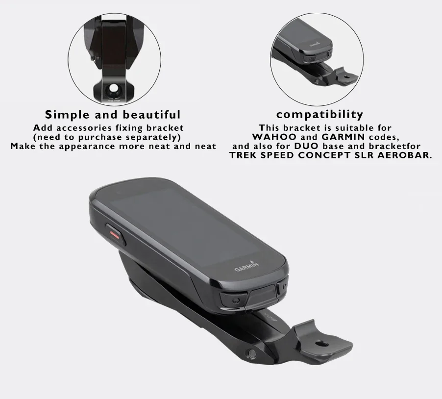 Bontrager Speed   Concept Blendr Duo Base and Computer Mount for the 3rd Generation Speed   Concept SLR; Bike Computer Mount