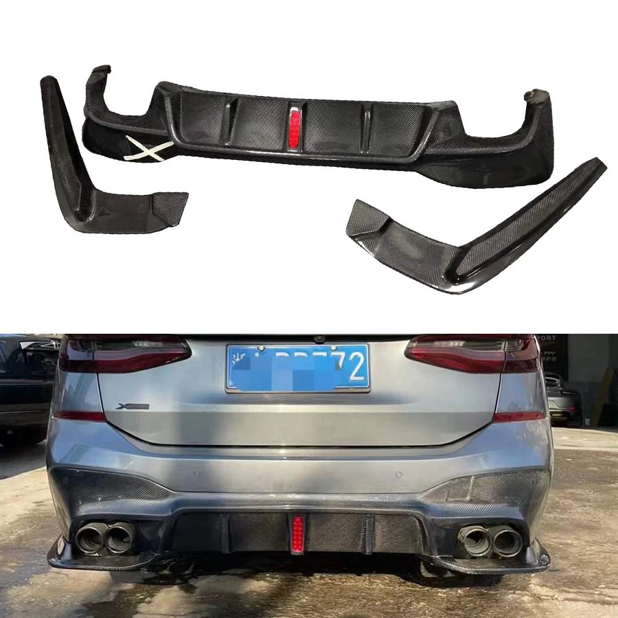 For BMW 6 Series GT G32 630 640 6GT Carbon Fiber Car Rear Bumper Diffuser Rear Splitters Spoiler Back lip Upgrade body kit