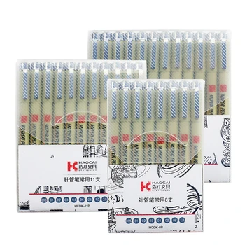 Pigment astar mikron kalem seti Neelde çizim kalemler lot 005 01 02 03 04 05 08 1.0 fırça sanat İşaretleyiciler Fineliner eskiz kalem